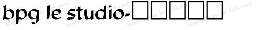bpg le studio字体转换